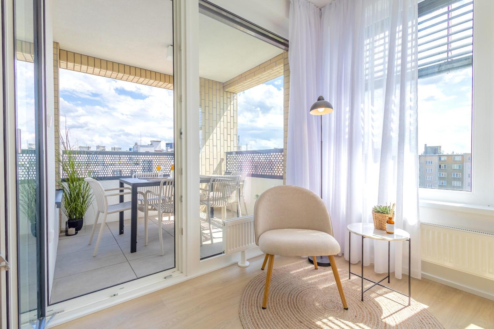 דירות Bright 2Br - 4Th Floor, Balcony, Free Parking By Gravity פראג מראה חיצוני תמונה